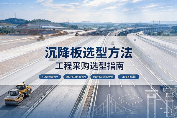 卓尼沉降板选择方法