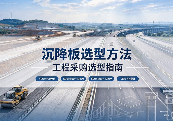 卓尼沉降板选择方法